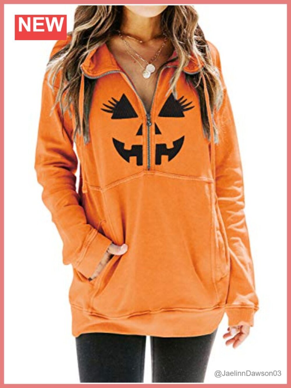 Women's Half Zip Sweatshirt Long Sleeve Loose Fit Drawstring Pullover Top